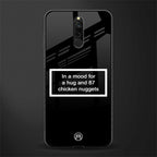 87 chicken nuggets black edition glass case for redmi 8 image