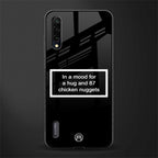87 chicken nuggets black edition glass case for mi a3 redmi a3 image