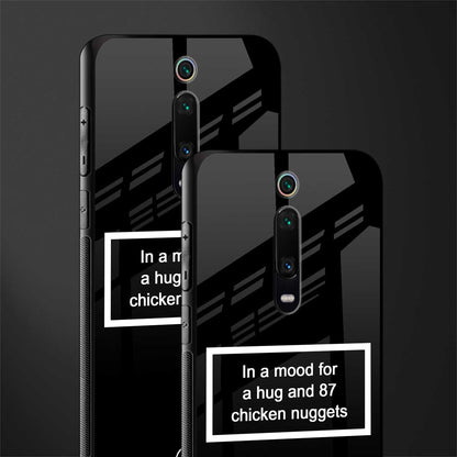87 chicken nuggets black edition glass case for redmi k20 pro image-2