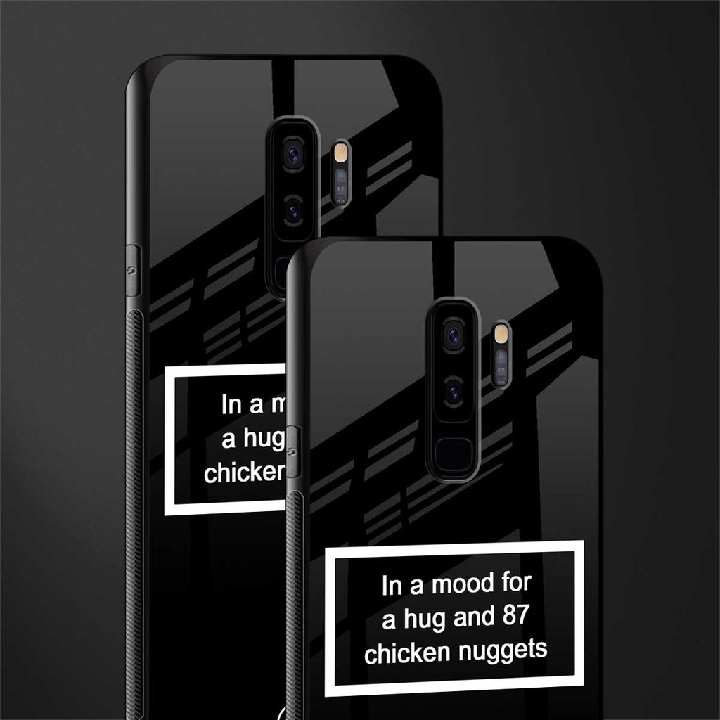 87 chicken nuggets black edition glass case for samsung galaxy s9 plus image-2