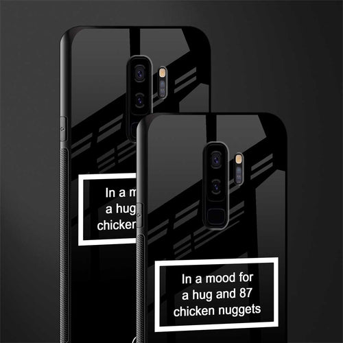 87 chicken nuggets black edition glass case for samsung galaxy s9 plus image-2