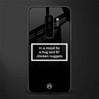 87 chicken nuggets black edition glass case for samsung galaxy s9 plus image