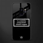 87 chicken nuggets black edition glass case for samsung galaxy s9 image