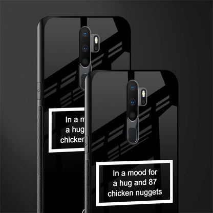 87 chicken nuggets black edition glass case for oppo a5 2020 image-2