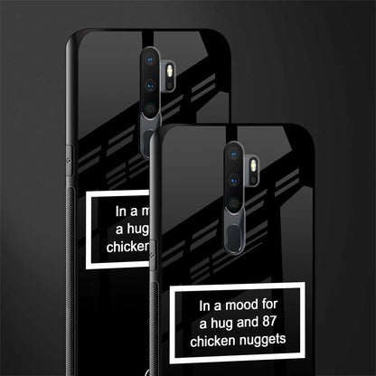 87 chicken nuggets black edition glass case for oppo a9 2020 image-2