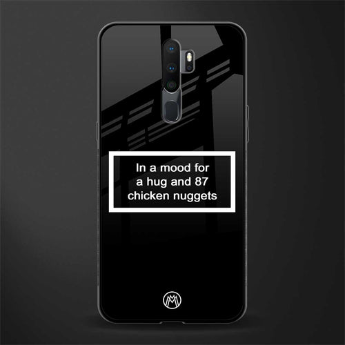 87 chicken nuggets black edition glass case for oppo a9 2020 image