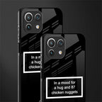 87 chicken nuggets black edition glass case for mi 11 lite image-2