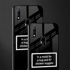 87 chicken nuggets black edition glass case for realme 3 pro image-2