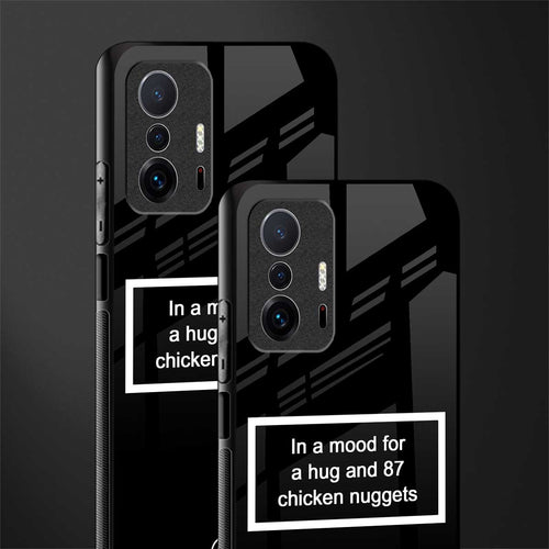 87 chicken nuggets black edition glass case for mi 11t pro 5g image-2