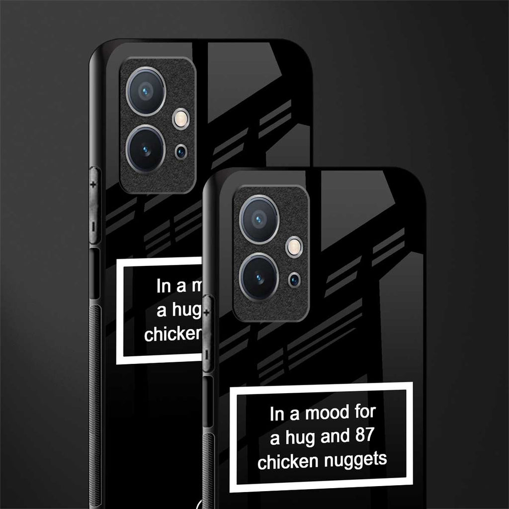 87 chicken nuggets black edition glass case for vivo t1 5g image-2