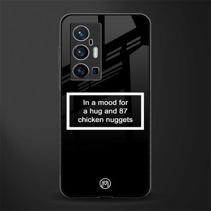 87 chicken nuggets black edition glass case for vivo x70 pro plus image