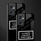 87 chicken nuggets black edition glass case for oppo reno7 5g image-2