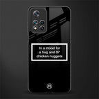 87 chicken nuggets black edition glass case for xiaomi 11i 5g image