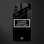 87 chicken nuggets black edition glass case for realme x50 pro image