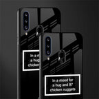 87 chicken nuggets black edition glass case for samsung galaxy a20s image-2
