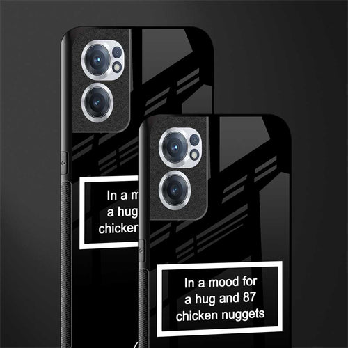 87 chicken nuggets black edition glass case for oneplus nord ce 2 5g image-2