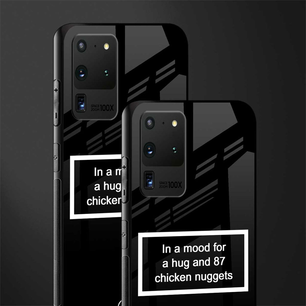 87 chicken nuggets black edition glass case for samsung galaxy s20 ultra image-2