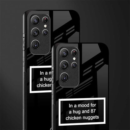 87 chicken nuggets black edition glass case for samsung galaxy s21 ultra image-2