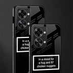 87 chicken nuggets black edition glass case for phone case | glass case for oneplus nord 2t 5g