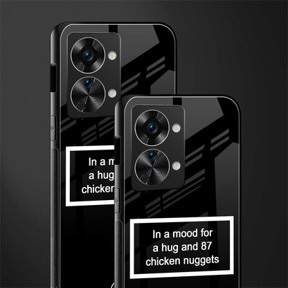 87 chicken nuggets black edition glass case for phone case | glass case for oneplus nord 2t 5g