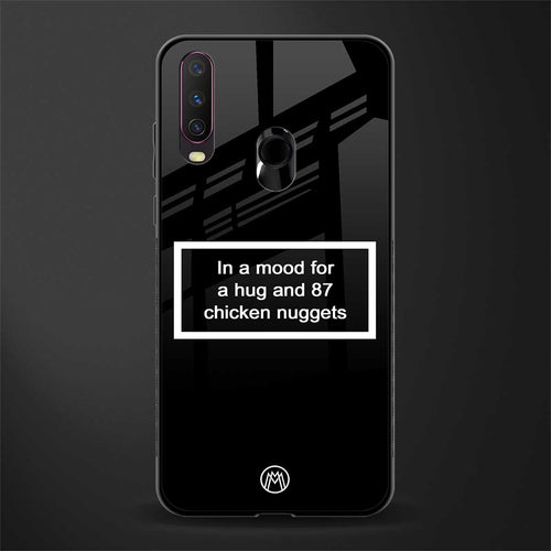 87 chicken nuggets black edition glass case for vivo y15 image