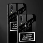 87 chicken nuggets black edition glass case for vivo y91 image-2