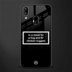 87 chicken nuggets black edition glass case for vivo y95 image
