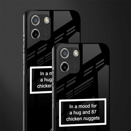 87 chicken nuggets black edition glass case for realme c11 image-2