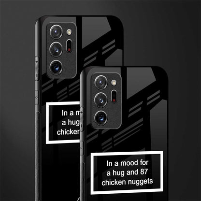 87 chicken nuggets black edition glass case for samsung galaxy note 20 ultra 5g image-2