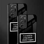 87 chicken nuggets black edition glass case for samsung galaxy note 20 ultra 5g image-2