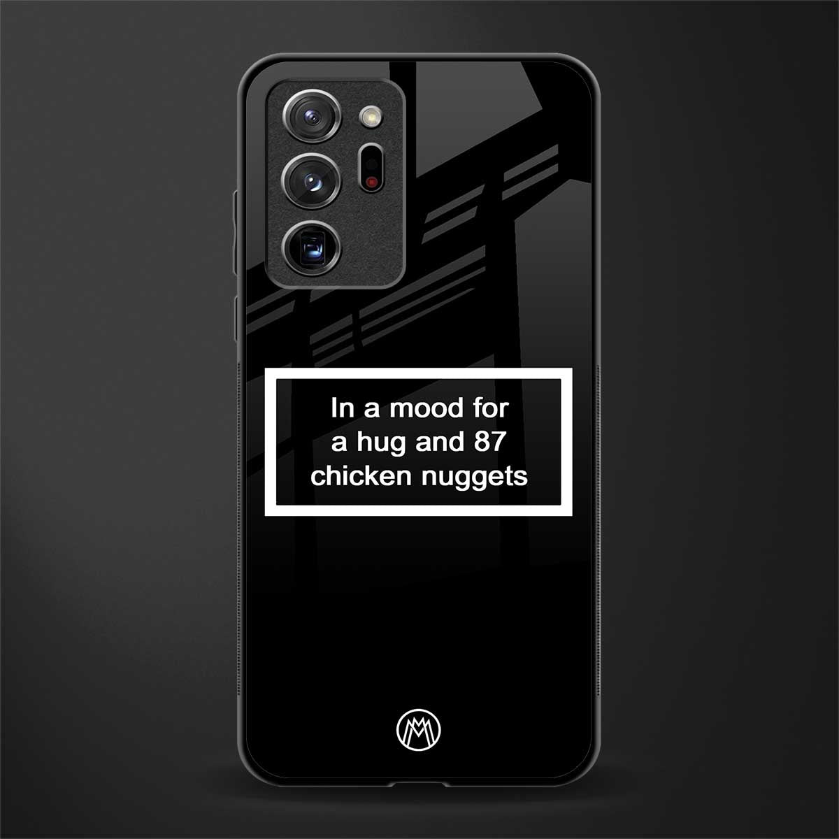 87 chicken nuggets black edition glass case for samsung galaxy note 20 ultra 5g image