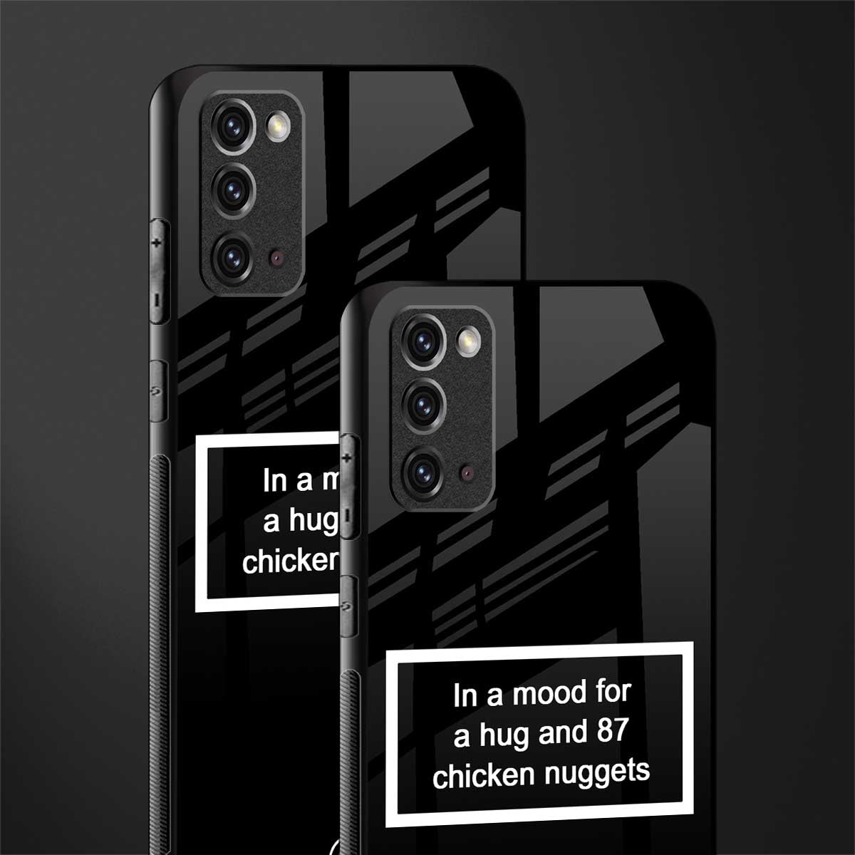 87 chicken nuggets black edition glass case for samsung galaxy note 20 image-2