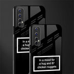 87 chicken nuggets black edition glass case for realme 7 image-2