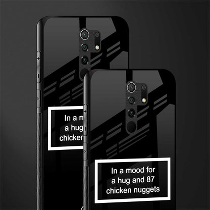 87 chicken nuggets black edition glass case for poco m2 reloaded image-2