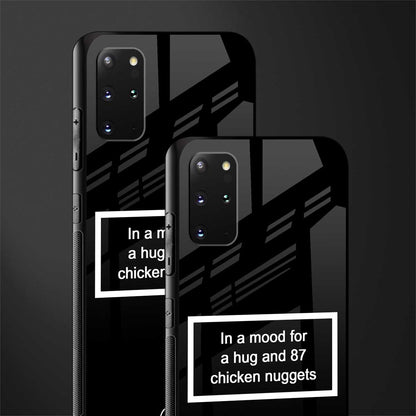 87 chicken nuggets black edition glass case for samsung galaxy s20 plus image-2
