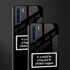 87 chicken nuggets black edition glass case for oppo f15 image-2