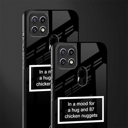 87 chicken nuggets black edition glass case for oppo a15 image-2