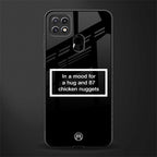 87 chicken nuggets black edition glass case for oppo a15s image