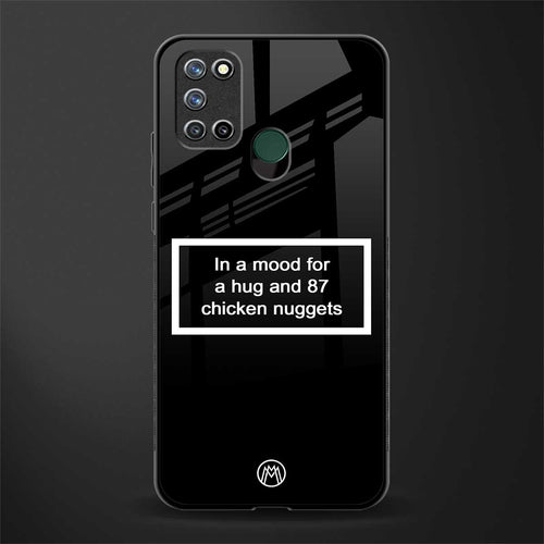 87 chicken nuggets black edition glass case for realme 7i image