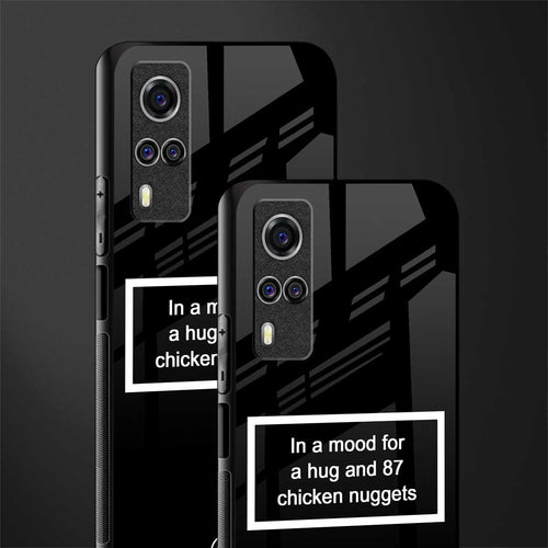 87 chicken nuggets black edition glass case for vivo y31 image-2