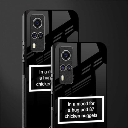 87 chicken nuggets black edition glass case for vivo y53s image-2