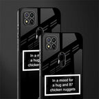 87 chicken nuggets black edition glass case for redmi 9c image-2