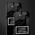 87 chicken nuggets black edition glass case for poco x3 pro image-2