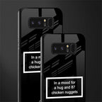 87 chicken nuggets black edition glass case for samsung galaxy note 8 image-2