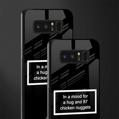 87 chicken nuggets black edition glass case for samsung galaxy note 8 image-2