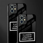87 chicken nuggets black edition glass case for iphone 11 image-2
