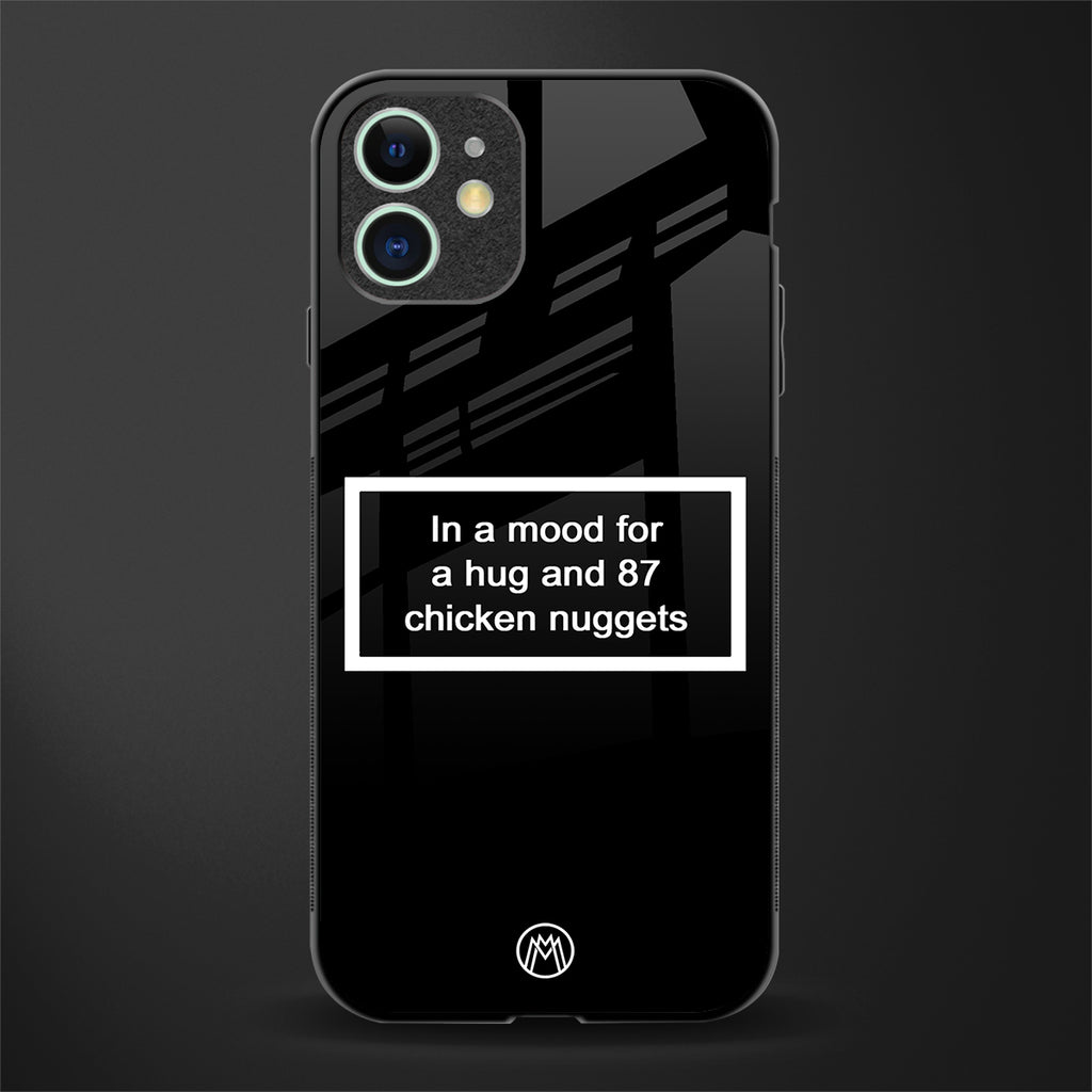 87 chicken nuggets black edition glass case for iphone 11 image
