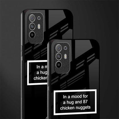87 chicken nuggets black edition glass case for oppo f19 pro plus image-2