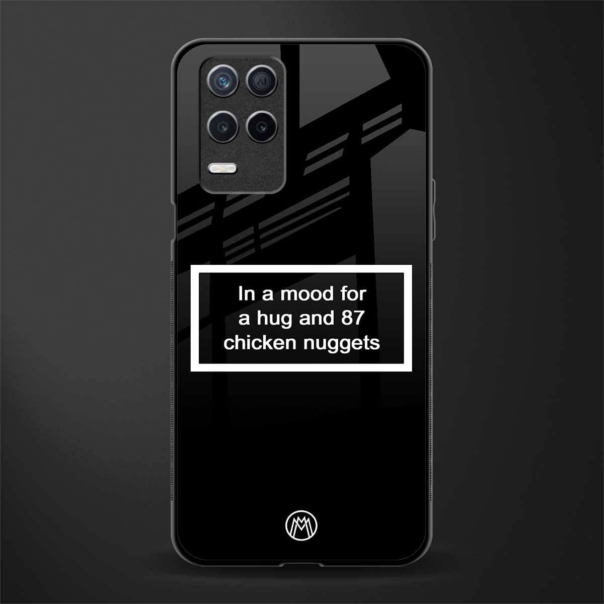 87 chicken nuggets black edition glass case for realme 8 5g image