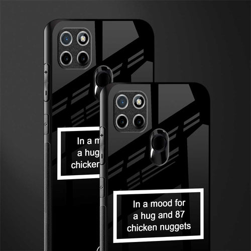 87 chicken nuggets black edition glass case for realme c21 image-2